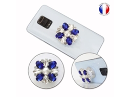 Suporte Para Celular - Ph26 - Elephone E10 Pro - Dobrável - Diamante Azul E Branco - Prático-aquaforge