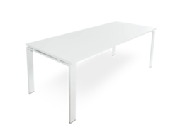 Mesa de quadro aberto. 180x80cm. Branco. OFILIKE