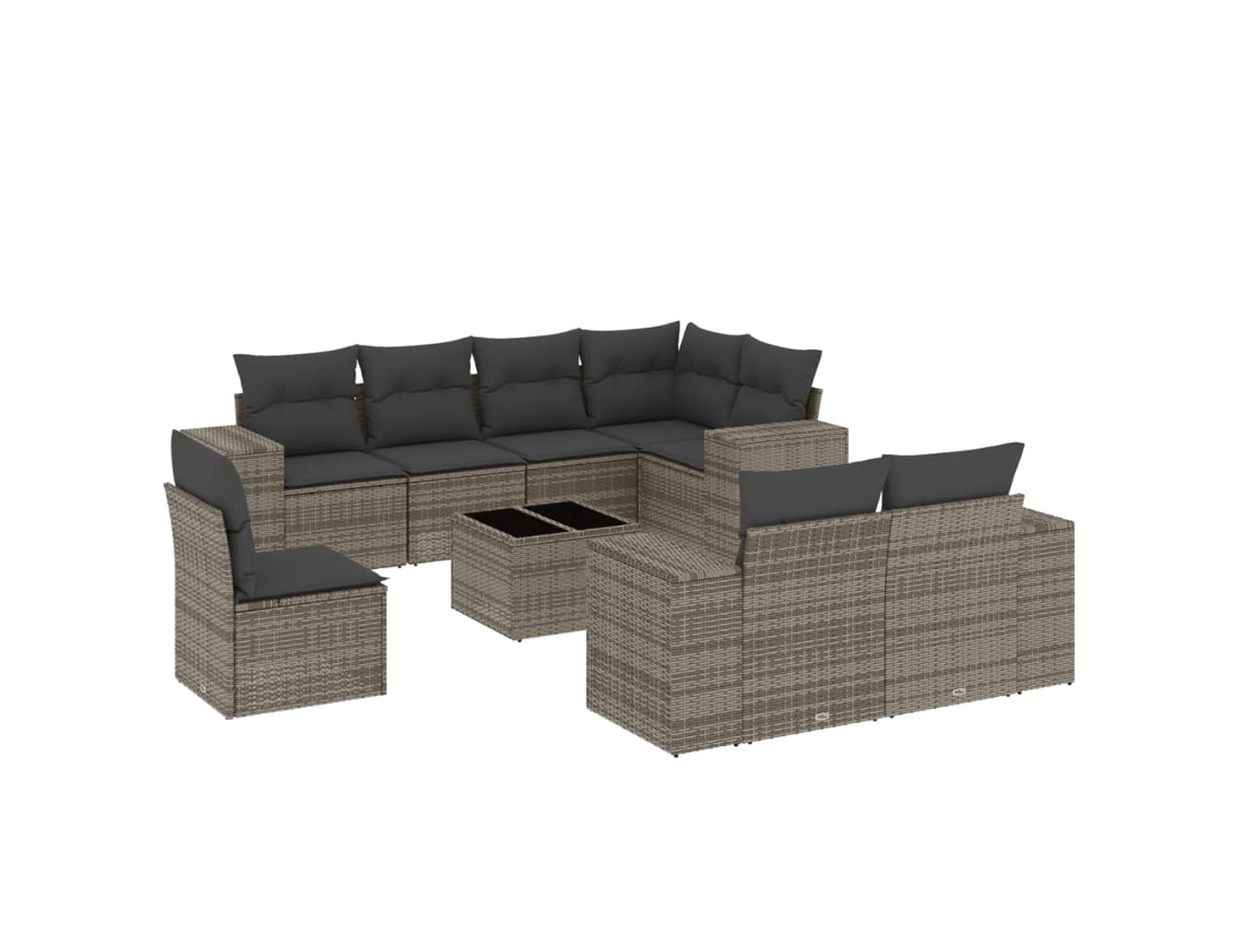 Garden Sofa Set, Garden Sofa Sets Vidaxl Cinzeto Rattan / Vime (n/a)