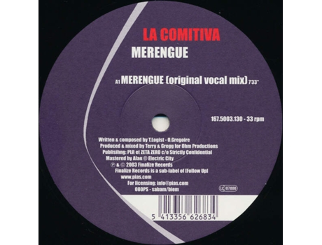 Vinil Merengue, La Comitiva Finalize Records