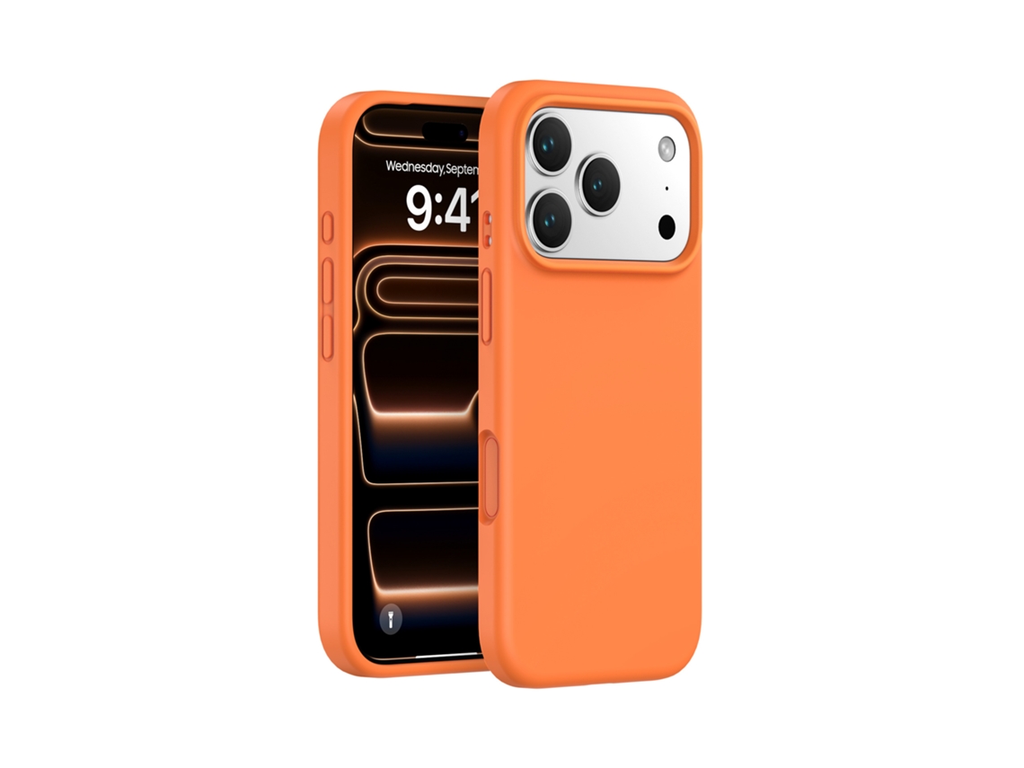 (laranja, Iphone 17 Pro Max) Capa De Silicone Líquido Para Iphone, Proteção Integral Para Os Botões Da Câmera.