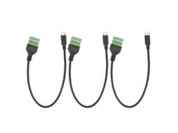 Aetheria 3pcs Cabo Adaptador Micro Usb 5 Pin Macho para Terminal de Parafuso Sem Solda com Shield