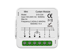 MÓDULO de Interruptor de Cortina Inteligente YURU com controle por app, timer e voz Zigbee 3.0