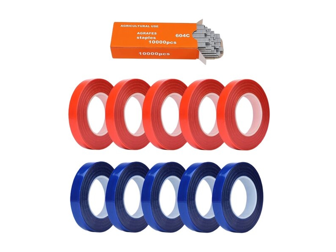 Conjunto De Fita E Grampo Para Amarrar Plantas De Jardim Vayotoy