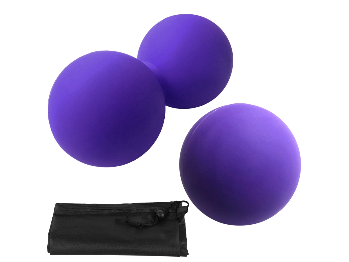 Kit de Bola de Massagem Business Peanut Duplo e Bola Fascial