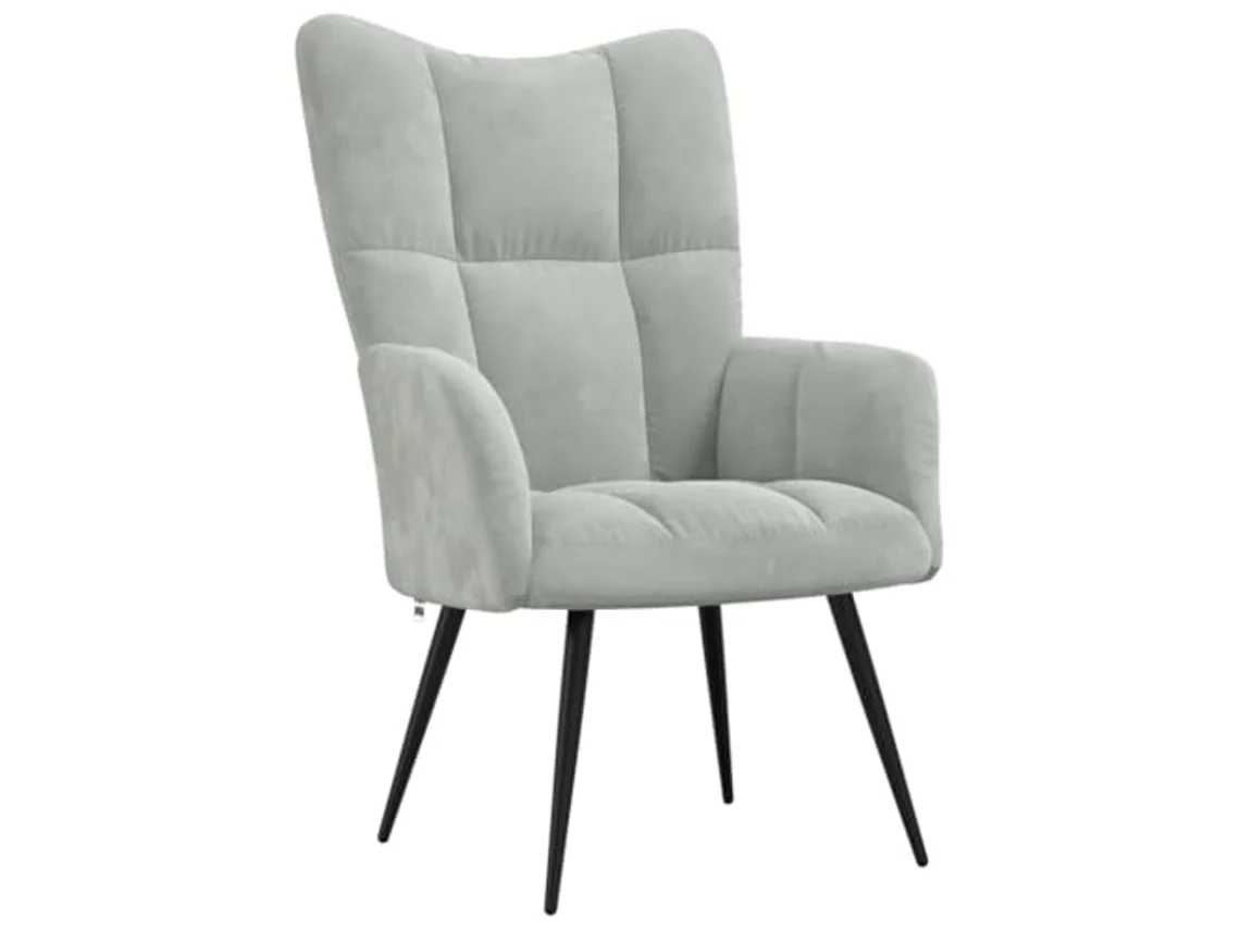Relaxing Chair, Relaxing Chairs Vidaxl Cinzeto Veludo