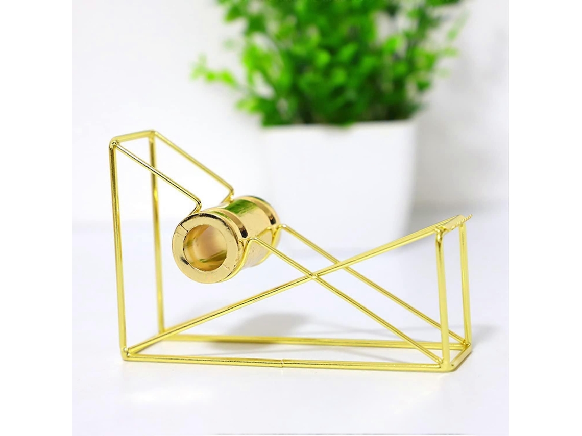 Cortador de Fita Adesiva, Dispensador de Fita Adesiva Metálica, 20mm GOKOCO (dourado)