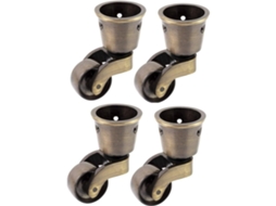 Conjunto de 4 Rodízios para 4 5 Mm 55 28, Proteção, Durável, Suave
