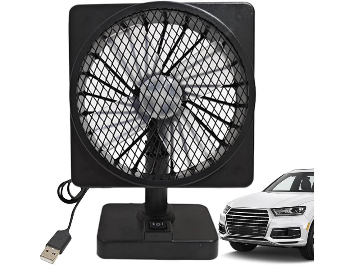 Ventilador De Carro Com Plugue, Rotação De 360 Graus, Funcionamento Silencioso, Acessórios