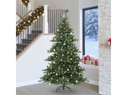 Vidaxl Árvore De Natal Articulada Artificial Verde 240 Cm Pvc E Aço