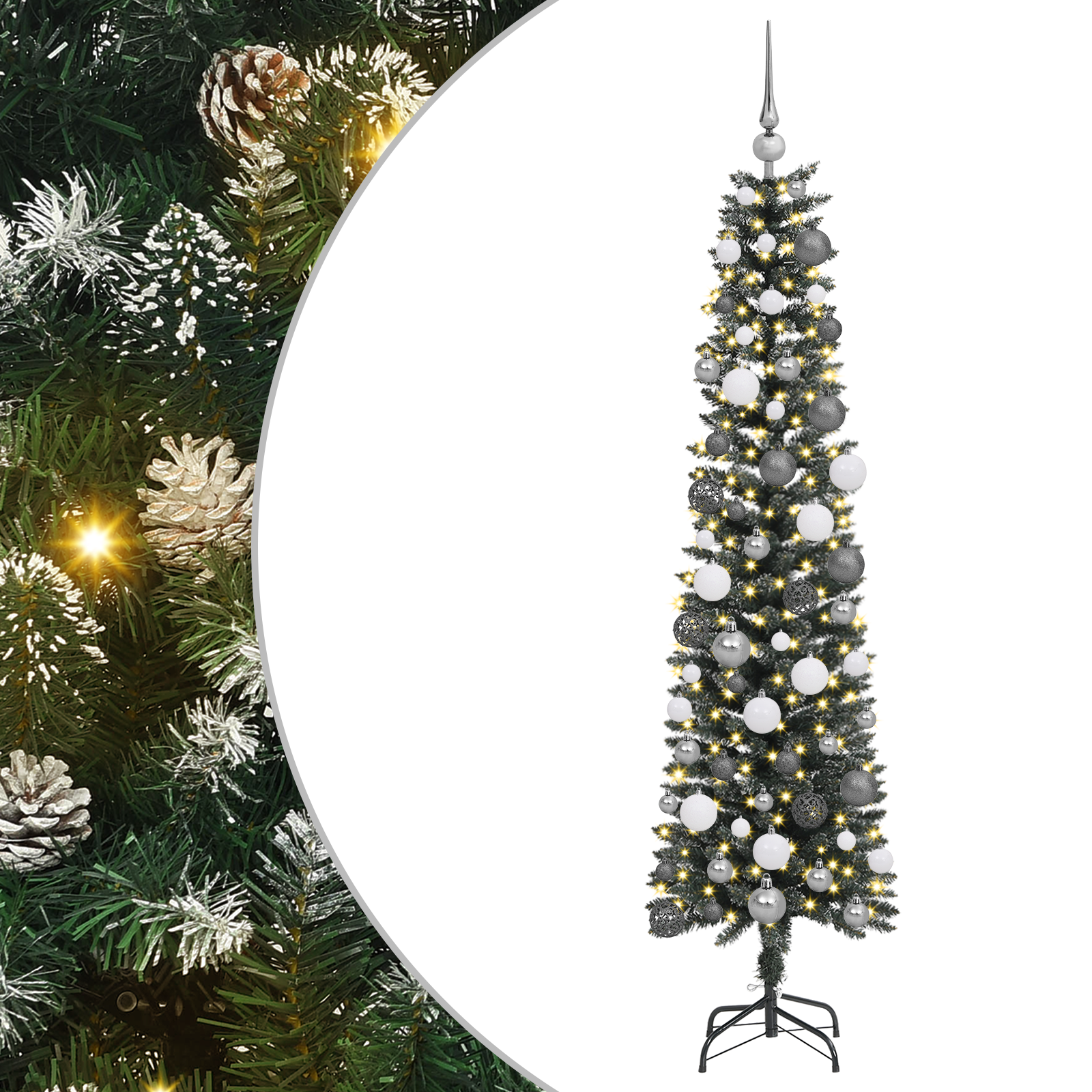 Conjunto 1 Árvore De Natal Artificial Vidaxl Verde Pvc (180 Cm)