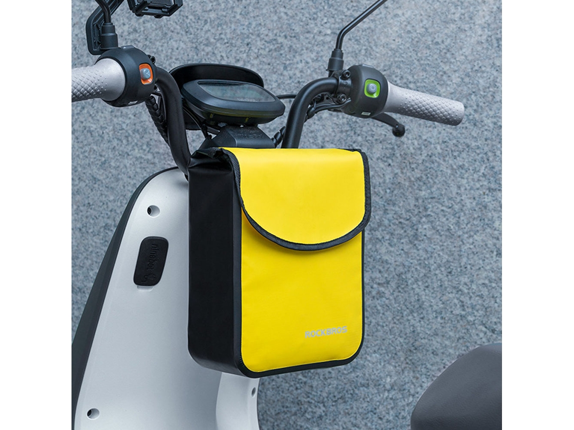 Bolsa Para Guidão De Bicicleta Rockbros Impermeável 4.5l Para Mtb Bicicleta Elétrica Scooter Armazenamento Frontal