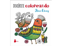 Livro Divièrtete Coloreando de Flora Chang (Espanhol)