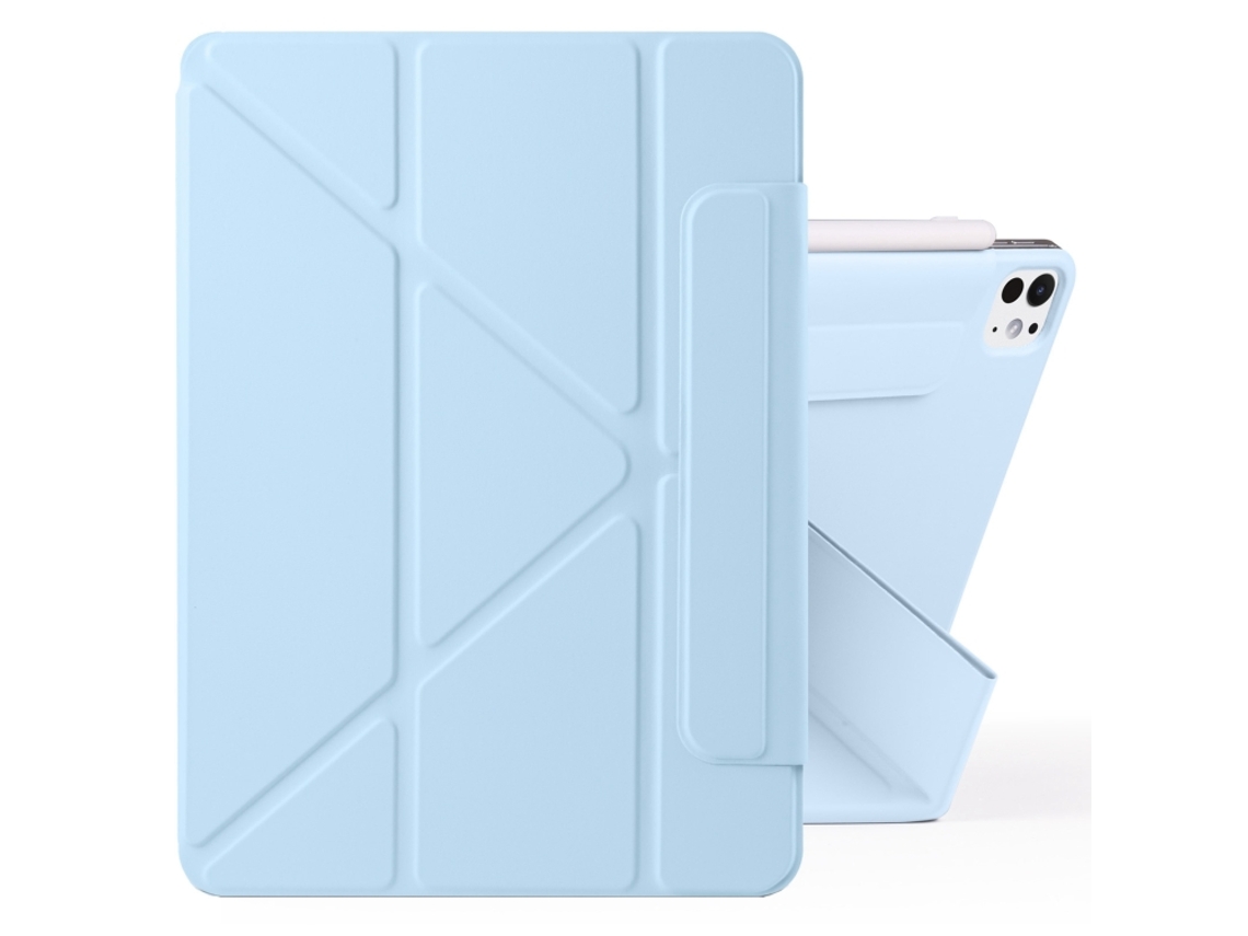 Capa For Xiaomi Pad 7 11.2 Polegadas Magnética Destacável Com Design Y-fold E Fecho Mánético Blue Gelo