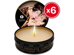 Shunga Vela de Masaje Chocolate 6 X 30 Ml