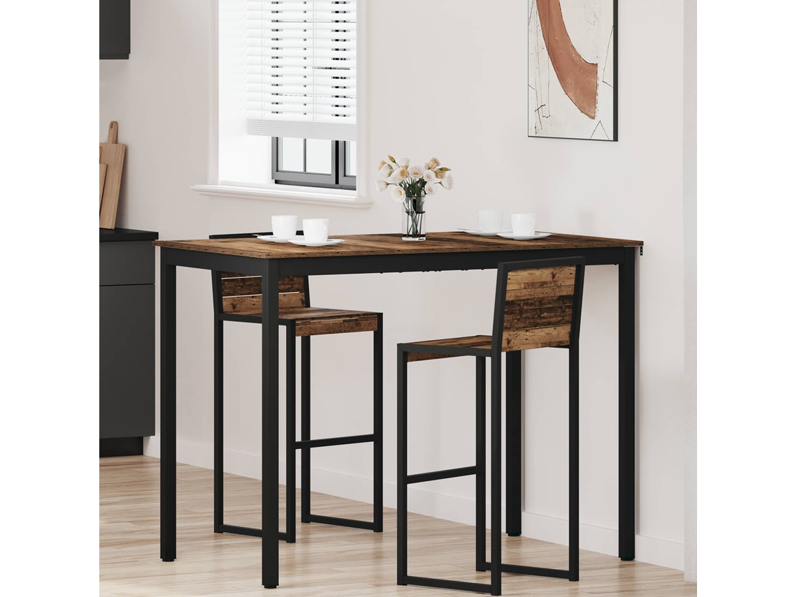 Vidaxl Mesa De Bar Em Pé Derivados De Madeira Retangular