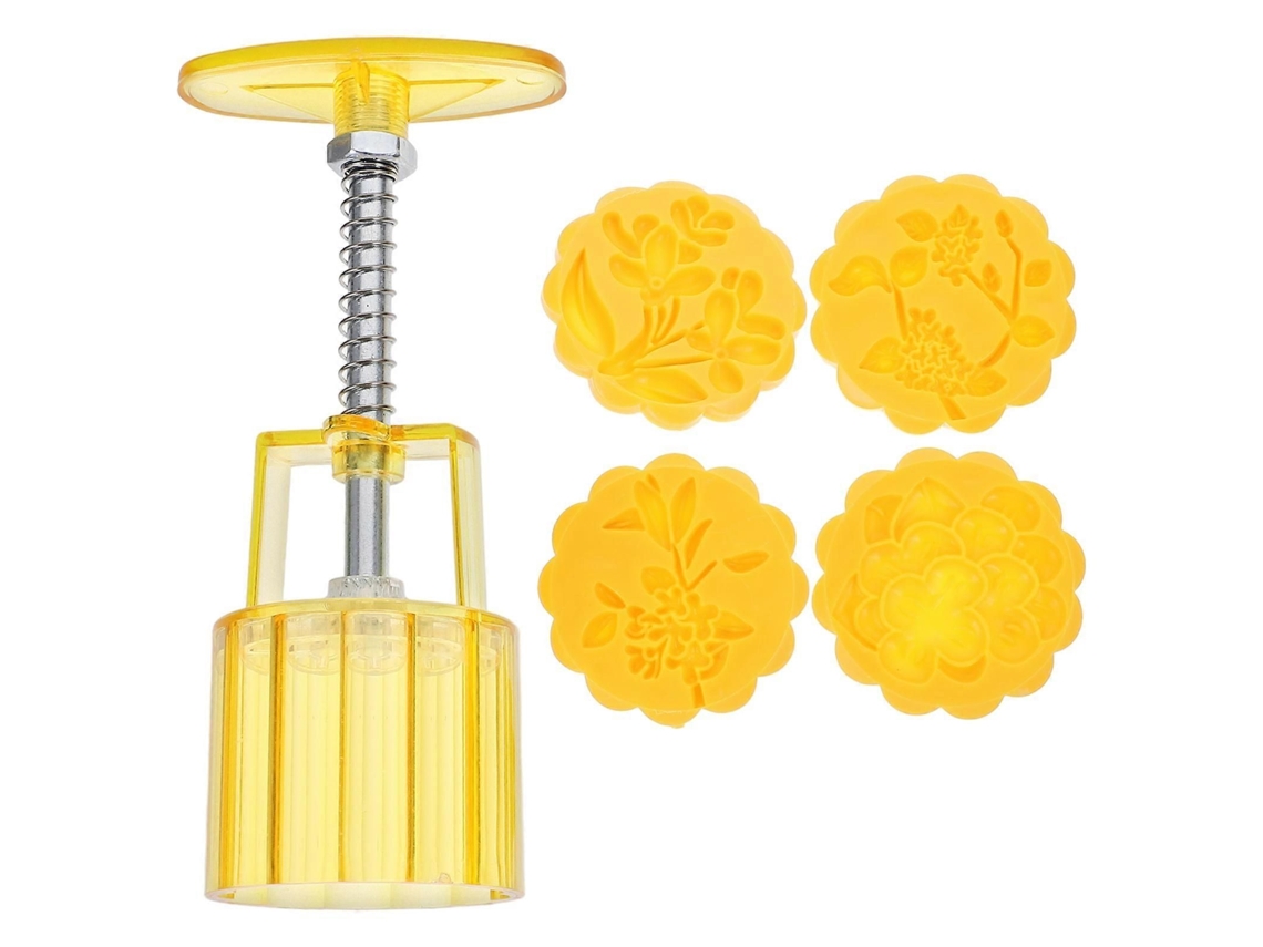 Molde Para Bolo De Lua Com Tema De Flor De Ameixa, Conjunto De 1 Unidade