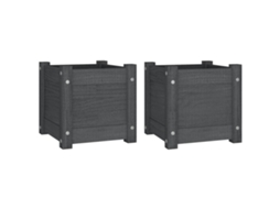 Planter, Planters Vidaxl Cinzeto Madeira De Pinho (n/a)