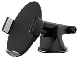 Carregador Rotação Car Phone Mountcar Mount Qi Wireless Holder One Touch Open Quick Fast YIZHOOD Preto