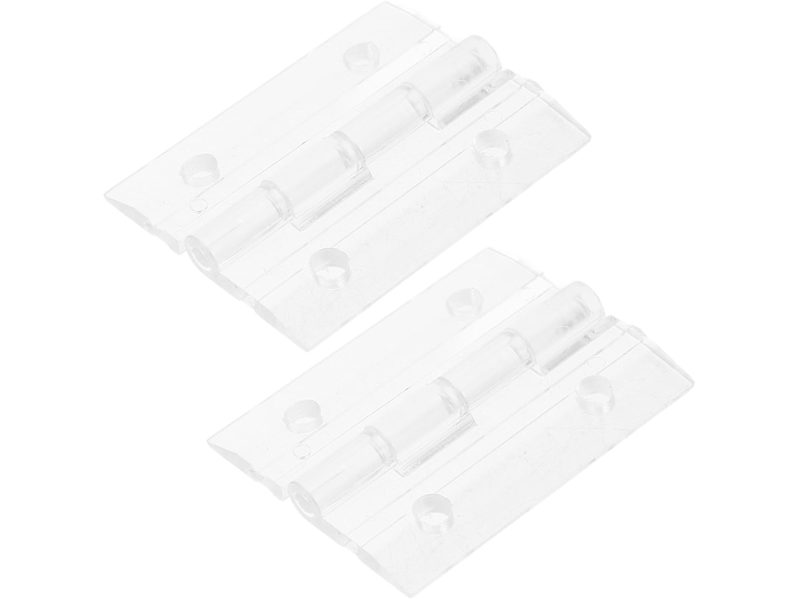 Conjunto Com 2 Dobradiças Dobráveis Em Acrílico, Dobradiças Pequenas Para Caixa De Joias, Design Com Furo Grande, Para