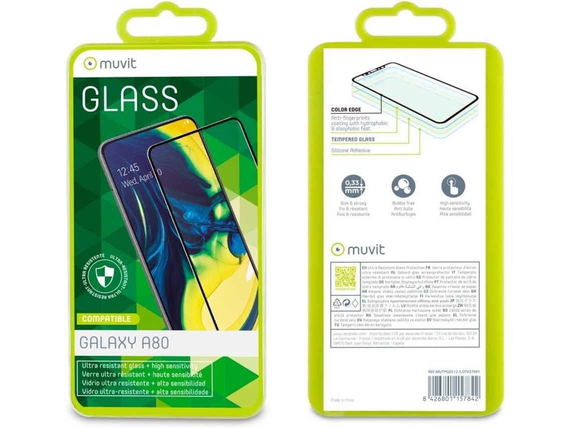 Pelicula de Vidro MUVIT Galaxy A80