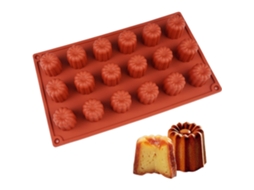 Forma para Canelé, Forma de Silicone para Canelé, Reutilizável, Fácil de Limpar, para Chocolate, Gelatina, Pudim, Mousse, Brownie, Sorvete. X001