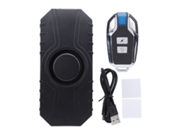 Alarma Inalámbrica Para Bicicleta Con Control Remoto Recargable 115db Sensor De Vibración Resistente Al Agua Ip55