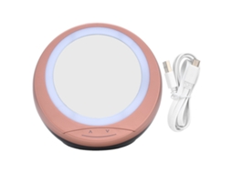 Espelho de Maquiagem Dimmable Led 2 em 1 com Box de Armazenamento e Usb Ouro | S/MARCA