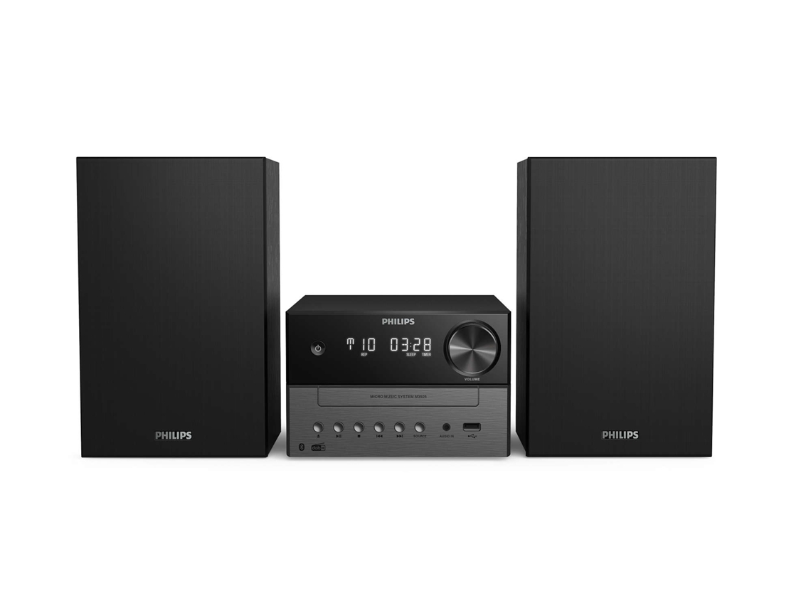 Sistema de áudio doméstico PHILIPS Tam3505/12 Micro sistema de música para uso doméstico 18 W preto cinza
