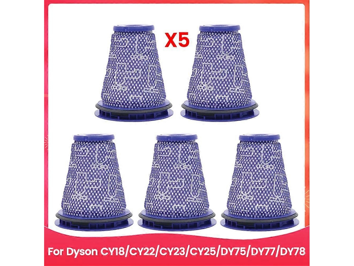 Conjunto De 5 Filtros De Reposição Para Aspiradores De Pó Cy18, Cy22, Cy23, Cy25, Dy75, Dy77 E Dy78._ozo