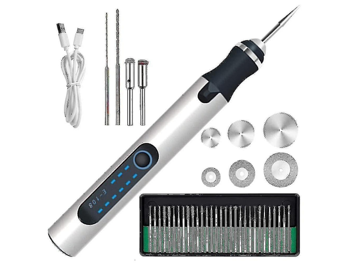 Caneta De Gravação Elétrica Sem Fio Mini Caneta De Gravação Com 3 Velocidades Ajustáveis Gravação Recarregável De 300 Mah Slowmoose