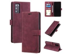 Capa De Couro Com Flip Horizontal Para Samsung Galaxy Note20 Skin Feel Antifurto Com Pincel