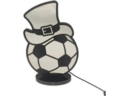 Luminária De Led Em Formato Chapéu Futebol Com Efeito Espelho Infinito
