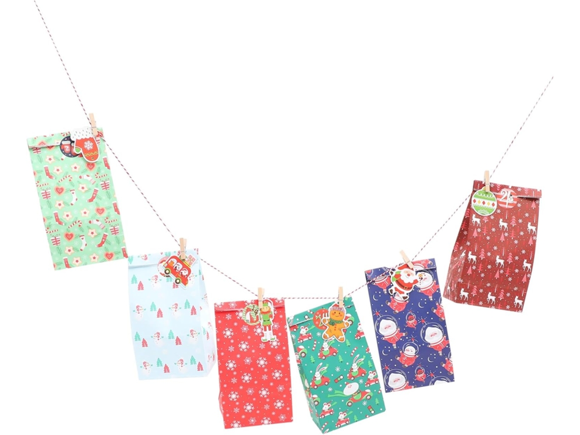 Sacolas De Papel Kraft Para Presentes De Natal