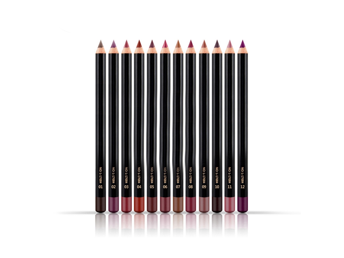 Conjunto De 12 Unidades Lápiz Labial Niceface Impermeable De Larga Duración Lápiz Labial Para Maquillaje Cosmético
