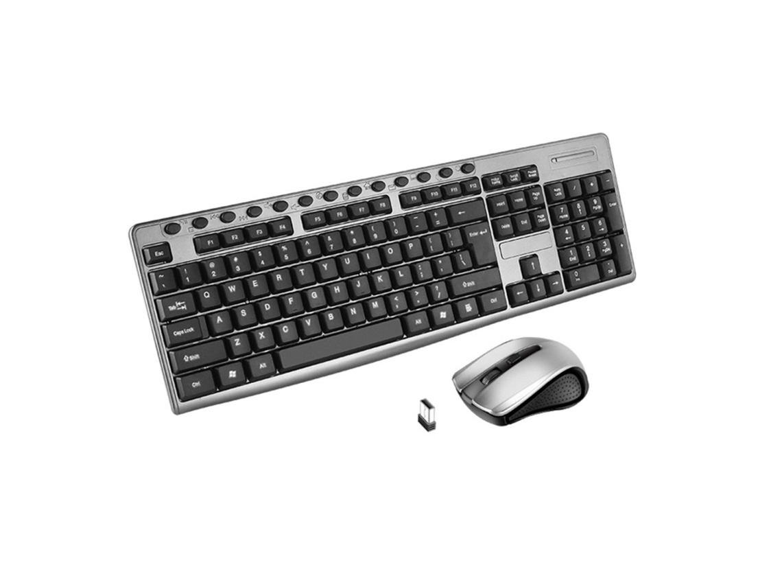 Kit De Teclado E Mouse Sem Fio Com 104 Teclas, Conjunto Portátil De Mini Teclado E Mouse. Aquaforge