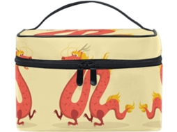 Bolsa Organizadora de Cosméticos Baby Red Dragon com Zíper