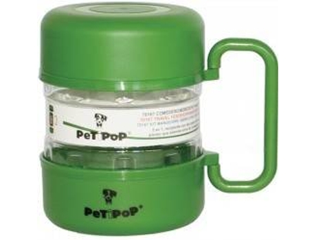 Comedouro Portátil para Cães  (Verde - 1.5L - Plástico)