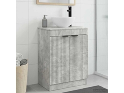 Vidaxl Gabinete De Banheiro Com Pia Cinzento Cimento 54 X 35 X 83 Cm