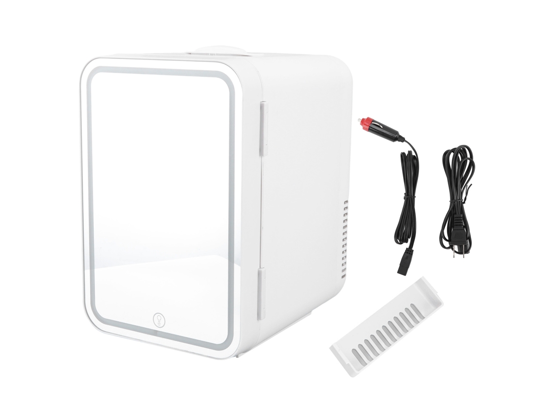 Refrigerador Compacto Laxiscreed 8l Com Design De Espelho, Frio E Quente, Ideal Para Cosméticos, Frutas E Bebidas