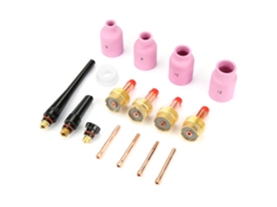Kit De Consumíveis E Acessórios Para Torches Tig Laxiscreed Wp 17, 18, 26