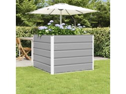 Vidaxl Floreira Cinzento-claro 100 X 100 X 75 Cm Aço