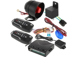 Kit de entrada para carro com chave única, 1 conjunto de controle remoto e sistema de alarme antifurto.
