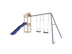 Conjunto De Brincar Para Exterior Vidaxl Marrom Madeira