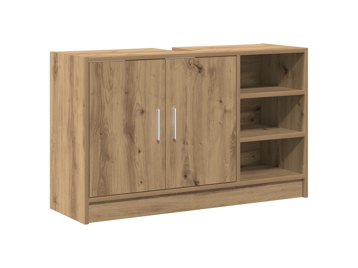 Conjunto 1 Armário De Banheiro Vidaxl Castanho Derivados De Madeira (90 X 29 X 55 Cm)