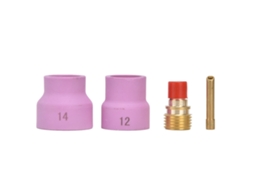 Kit Lente De Gás Tig Com 4 Peças Taza Cerámica Rosa Porta Eléctrodos Conector Para Wp 9 20 25
