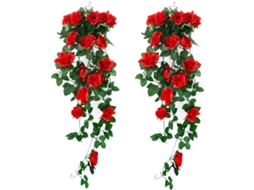 Conjunto de 2 Plantas Artificiais Suspensas, para Parede, Casamento e Festas AQUAFORGE