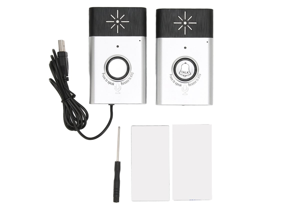 Campainha de Interfone Sem Fio Bidirecional de 467 Mhz para Segurança Residencial Brilvibera wer