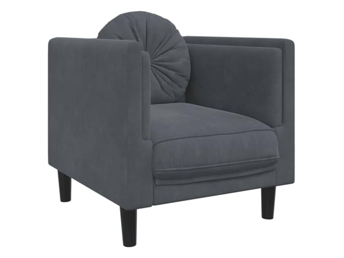 Sofa Chair, Sofa Chairs Vidaxl Cinzeto Veludo (n/a)