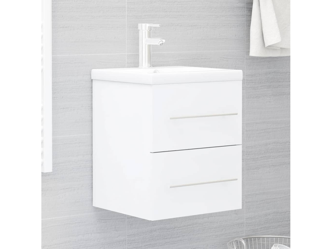 Vidaxl Armário De Lavatório 41x38,5x48 Cm Derivados Madeira Branco